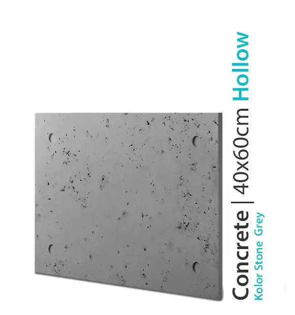Hit cenowy Płyta betonowa ozdobna Concrete Hollow Stone Grey 40x60