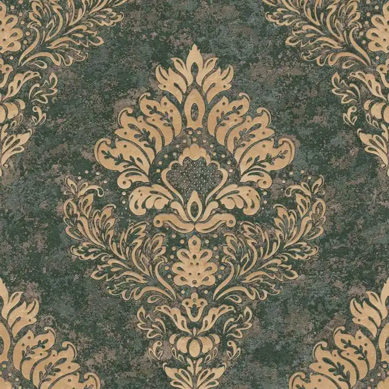 Tapeta 37901-1 Metropolitan Stories 2 AS Creation ornament z motywem kwiatowym i efektem złota - beż, brąz, zieleń Nie przegap