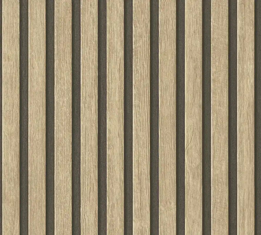 Premium Tapeta 39109-1 PintWalls II AS Creation lamele 3D, imitacja drewna
