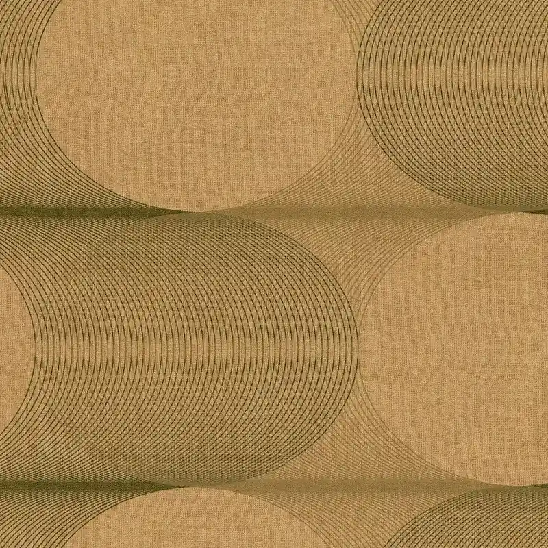 Bezpieczne zakupy TAPETA ŚCIENNA MARBURG 78928 Złoty wzór geometryczny w koła efekt 3D