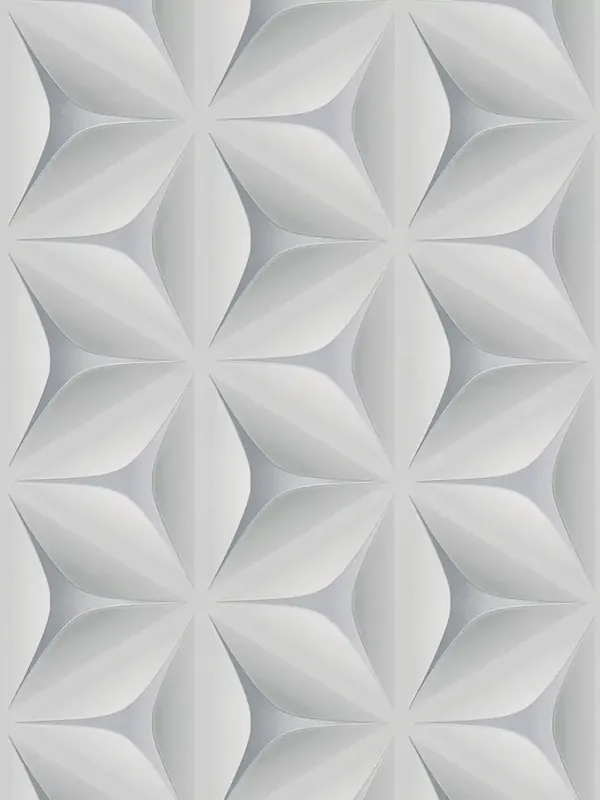 TAPETA AS 96042-1 Geometryczne białe kwiaty z efektem 3D Oferta