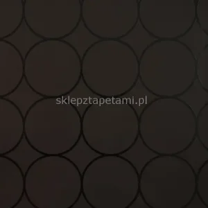 Dostępne od ręki TAPETA MARBURG Ulf Moritz Compendium 70865 Geometryczna Czarne okręgi na brązowym tle
