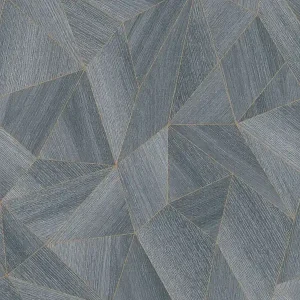 Do wyczerpania zapasów Tapeta 36133-3 Daniel Hechter 5 AS Creation z geometrycznym wzorem i metalicznym efektem drewna – szarość, czerń