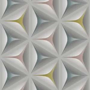Dostępne od ręki TAPETA AS 96042-2 Geometryczny wzór 3D w kwiaty