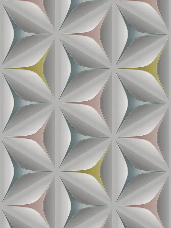 Dostępne od ręki TAPETA AS 96042-2 Geometryczny wzór 3D w kwiaty