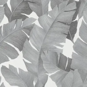 Oferta czasowa Tapeta Marburg Avalon 31624 Szare liście bananowca