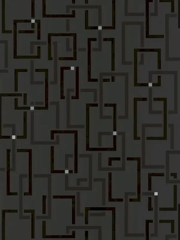 Ostatnie sztuki Tapeta A.S. 2305-22 czarna z wzorem geometrycznym w stylu retro 3D - czarny, srebrny