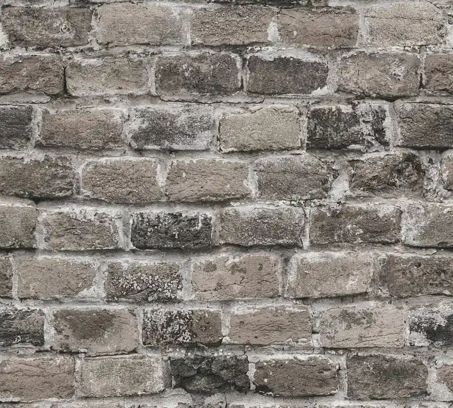 Tylko dziś Tapeta 38814-3 Bricks & Stones AS Creation Tapeta motyw cegły i kamieni - szara