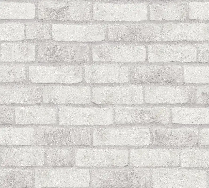 Tylko dziś Tapeta 38812-3 Bricks & Stones AS Creation Tapeta motyw ceglanej ściany - jasnoszara