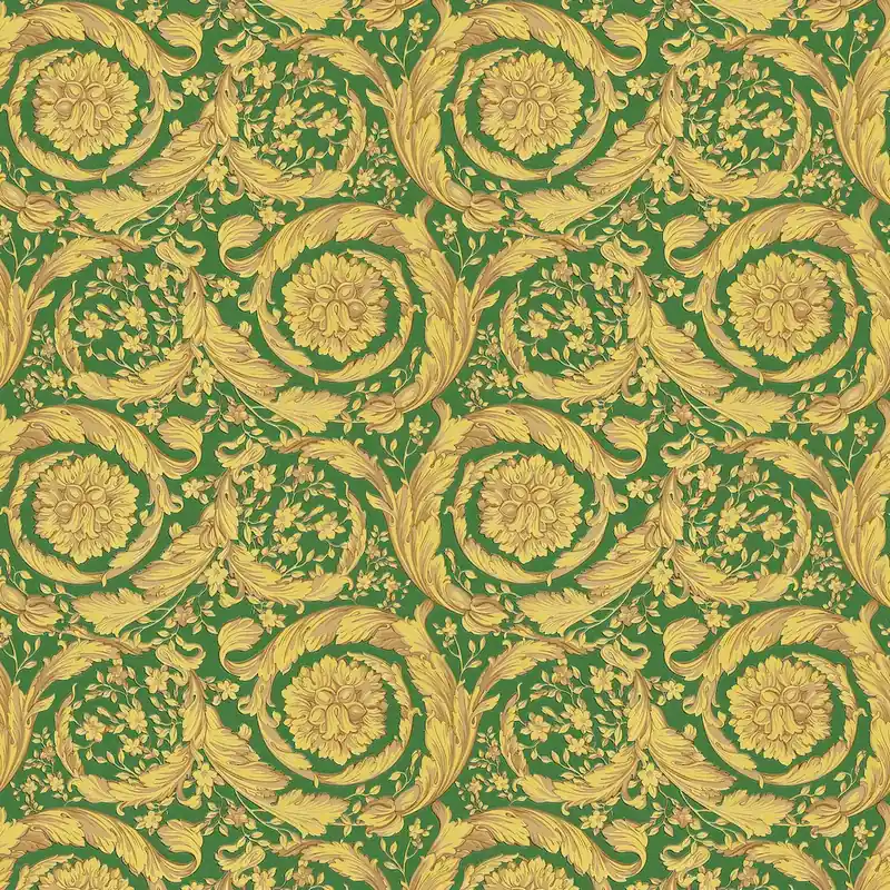 Sprawdź teraz Tapeta 36692-6 Versace 4 AS Creation ornament kwiatowy - zielony, metaliczny, żółty