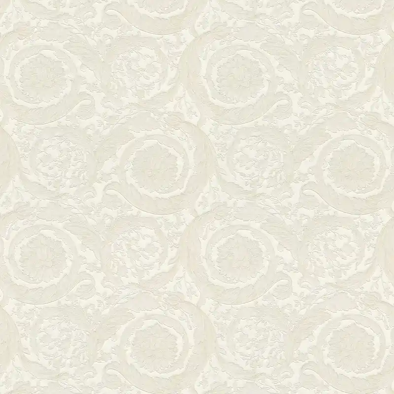 Tapeta 93583-2 Versace 4 AS Creation barokowe ornamenty - krem, srebro Wysoka jakość