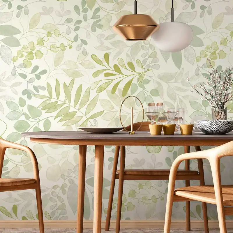 Obniżka ceny Tapeta mural 39693-2 A.S. Creation Aquarell Dreams tapeta z motywem xxl z motywem kwiatowym w akwarelowym wzorze – kremowy, zielony