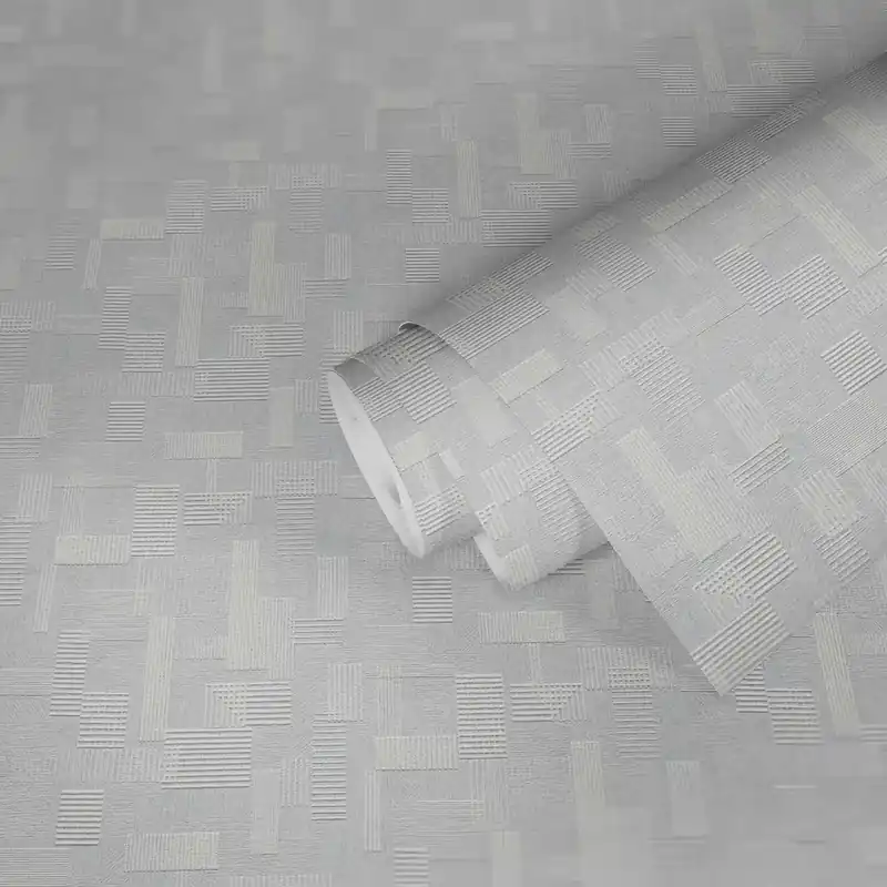 Tapeta 2621-10 MeisterVlies 2020 AS Creation retro z geometrycznym wzorem i efektem 3D - biała Oferta limitowana