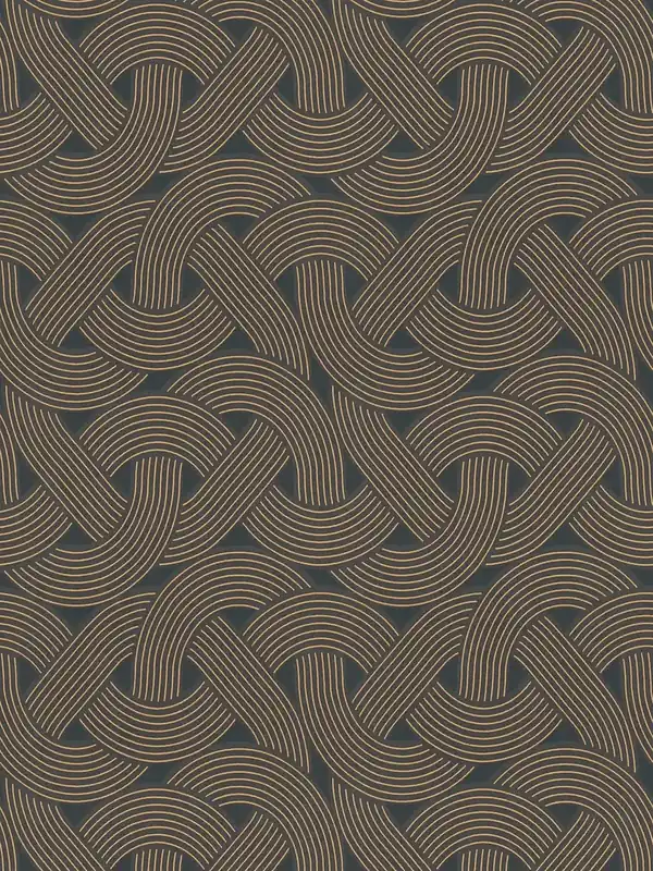 Hit cenowy Tapeta 39175-1 Architects Paper Arcade tapeta flizelinowa z wzorem linii w stylu art deco – czerń, złoto