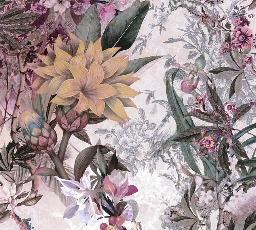 Tapeta 38177-5 Dream Flowery AS Creation Tapeta z wzorem kwiatowym - kolorowa Oferta limitowana
