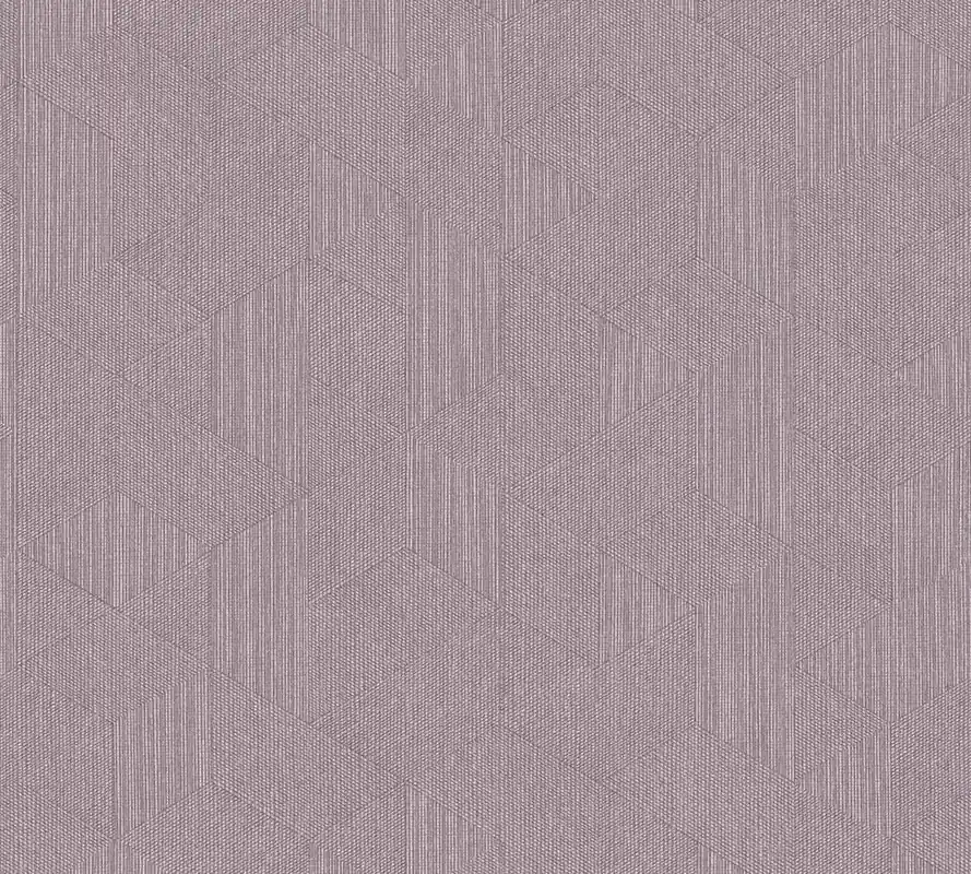 Zniżka Tapeta 37561-6 VILLA AS Creation Fioletowa tapeta z graficznym wzorem – liliowy, szary