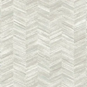 Wyjątkowa oferta Tapeta 38309-4 Geo Effect AS Creation Tapeta strukturalna flizelinowa z efektem drewna i wzorem w jodełkę – szarość, biel
