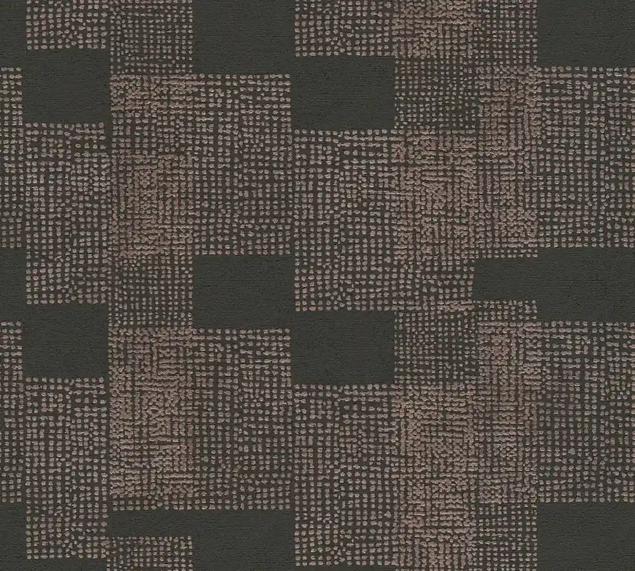 Tapeta 38525-2 Desert Lodge AS Creation Tapeta geometryczna w stylu etno – czerń, metalik Wyprzedaż