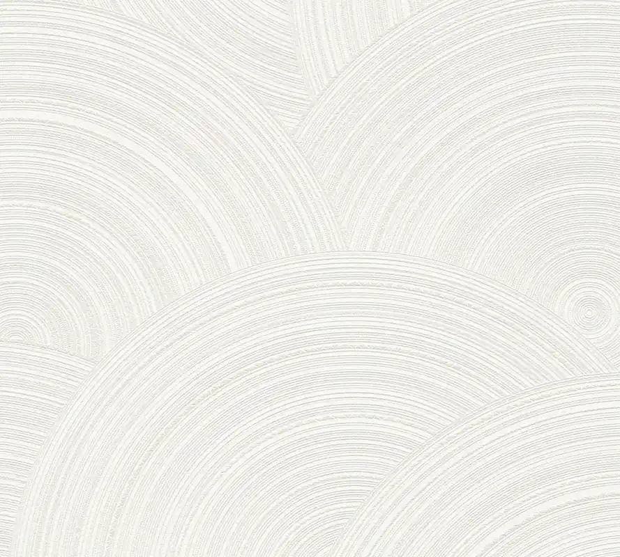 Bestseller Tapeta 38696-1 My Home My Spa AS Creation tapeta na flizelinie wzór okrągły z powierzchnią strukturalną – biała