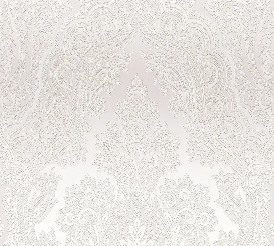 Tylko dziś Tapeta 38708-4 My Home My Spa AS Creation tapeta w kolorze srebrno-szarym z ornamentalnym wzorem w stylu boho – metaliczna, szara
