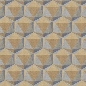 Bezpieczne zakupy Tapeta 38748-3 Nara AS Creation tapeta graficzna retro z wzorem 3d – pomarańczowy, niebieski