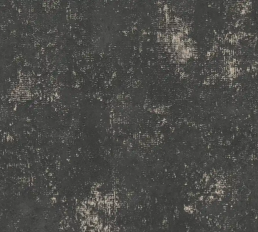 Tapeta 38832-5 THE BoS AS Creation Czarna tapeta o rustykalnej fakturze z metalicznym efektem Okazja