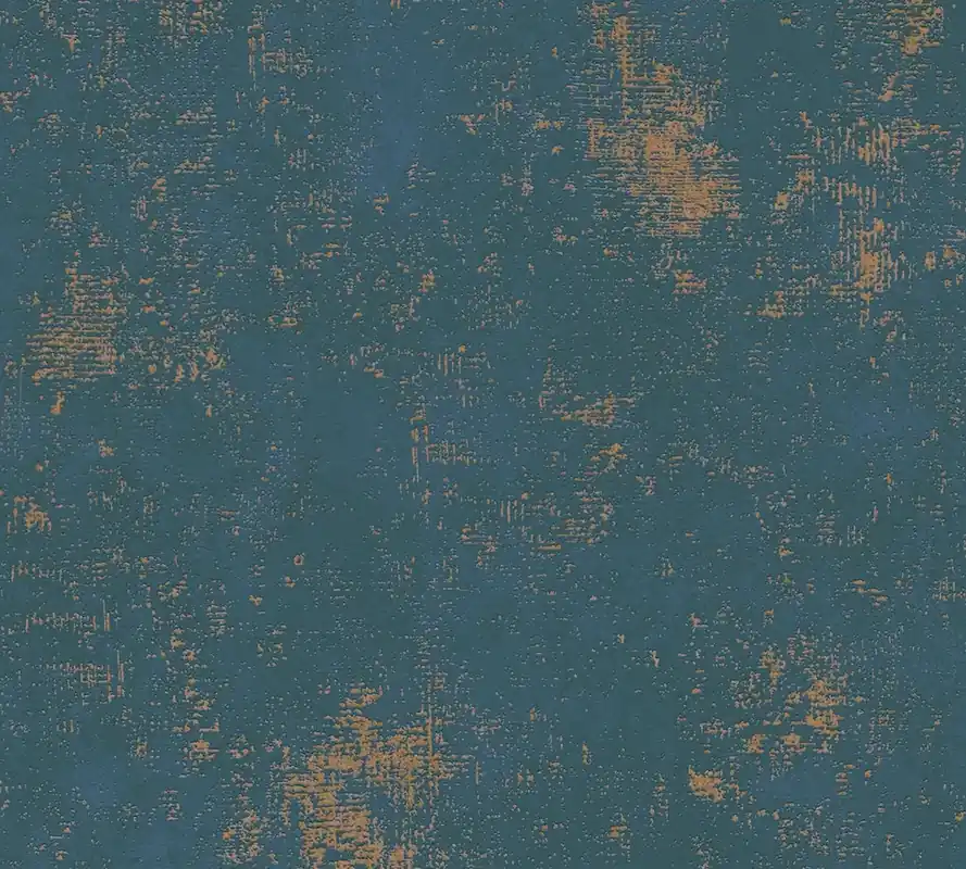 Tapeta 38832-6 THE BoS AS Creation niebieska tapeta ze złotymi metalicznymi akcentami i szczegółami strukturalnymi Hit cenowy
