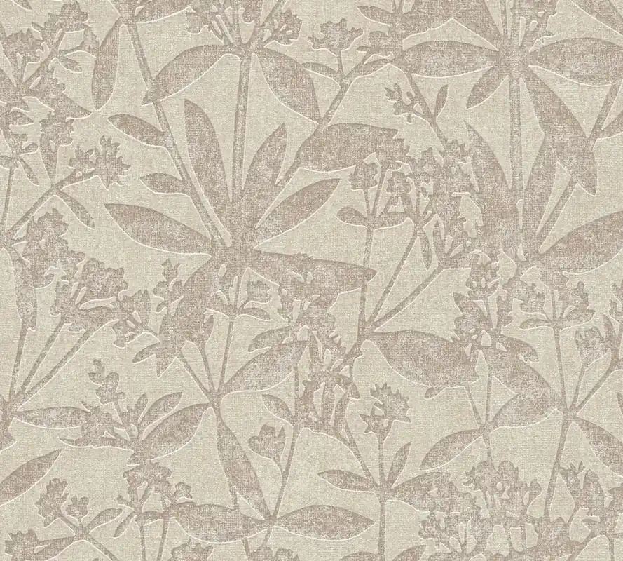 Tapeta 38924-2 Terra AS Creation Tapeta flizelinowa z kwiatowym wzorem struktury - beż Nowy