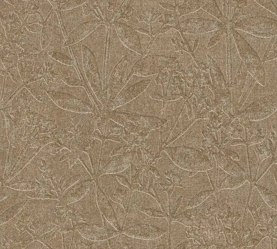 Tapeta 38924-6 Terra AS Creation Tapeta flizelinowa kwiaty i liście - brąz, beż Promocja