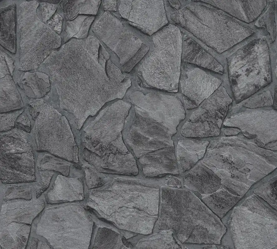 Tapeta 38936-7 Terra AS Creation Tapeta imitująca czarny naturalny kamień Obniżka ceny