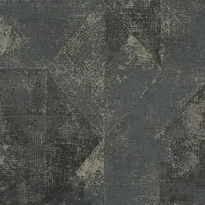 Wybór klientów Tapeta 38976-7 Premium Wall 2 AS Creation tapeta metaliczna z graficznym wzorem trójkątów błyszcząca struktura – czerń, złoto
