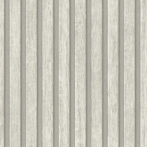 Wysoka jakość Tapeta 39109-5 PintWalls II AS Creation tapeta na flizelinie z wzorem paneli drewnianych – szara, kremowa