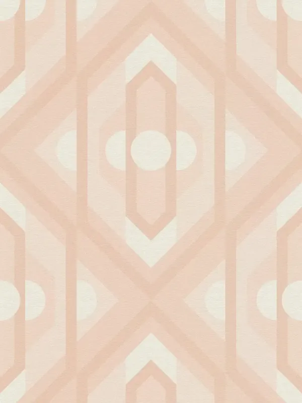 Ograniczona ilość Tapeta 39531-5 A.S. Creation Retro Chic tapeta retro z geometrycznymi ornamentami w stonowanych kolorach – beż, krem, biel