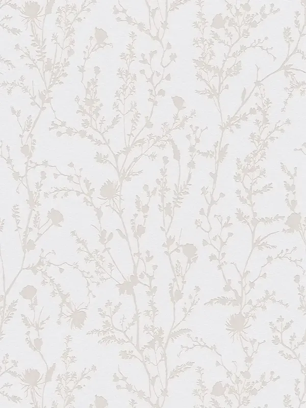 Rabat Tapeta 39546-2 A.S. Creation Casual Living tapeta na flizelinie z motywem kwiatowym – jasnoszara, biała