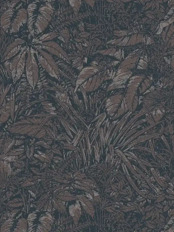 Tapeta 39560-5 A.S. Creation Smart Surfaces tapeta jungle lekko błyszcząca z motywem liści – brąz, czerń, srebro Oferta