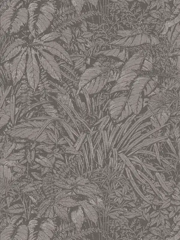 Promocja Tapeta 39560-7 A.S. Creation Smart Surfaces tapeta na flizelinie z motywem liści kwiatowych – szara, czarna, srebrna