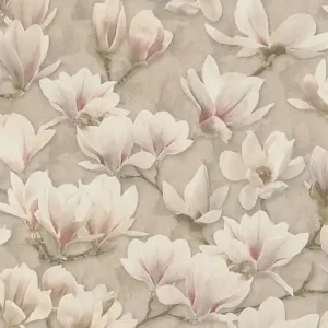 Tylko do końca tygodnia Tapeta 39610-1 A.S. Creation PintWalls II tapeta na flizelinie kwiatowej z kwiatami magnolii – brąz, róż, biel