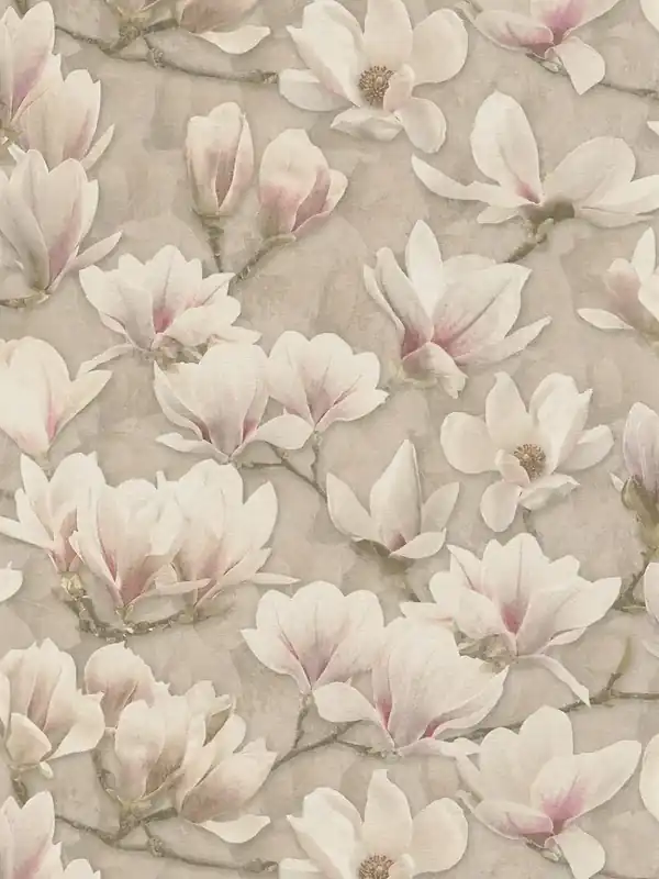 Tylko do końca tygodnia Tapeta 39610-1 A.S. Creation PintWalls II tapeta na flizelinie kwiatowej z kwiatami magnolii – brąz, róż, biel