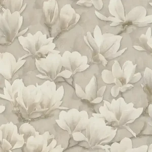 Bestseller Tapeta 39610-2 A.S. Creation PintWalls II tapeta na flizelinie z nadrukiem motywu kwiatu magnolii na całej powierzchni – beż, krem, biel