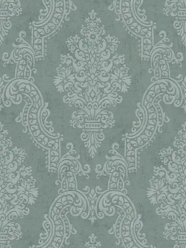 Tapeta 39765-1 A.S. Creation Pure Elegance tapeta flizelinowa w stylu barokowym z efektem brokatu – zielony, ciemnozielony Kup online