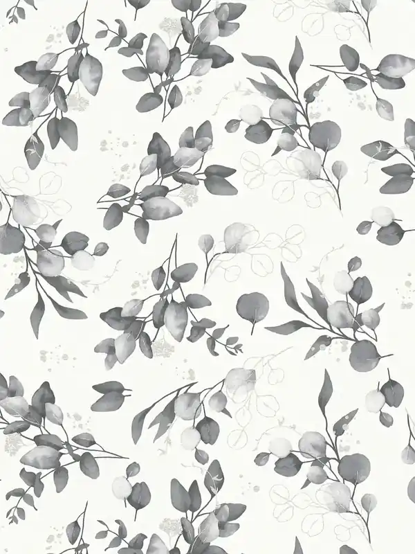 Ostatnia szansa Tapeta 39768-6 A.S. Creation Pure Elegance tapeta na flizelinie kwiatowej z akcentami brokatu – biała, czarna, szara