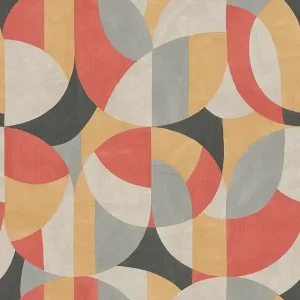 Zamów dziś Tapeta 39932-3 A.S. Creation French Affair tapeta 3d na flizelinie w geometrycznym stylu bauhaus – szarość, beż, czerwień