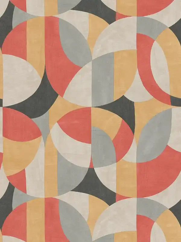 Zamów dziś Tapeta 39932-3 A.S. Creation French Affair tapeta 3d na flizelinie w geometrycznym stylu bauhaus – szarość, beż, czerwień