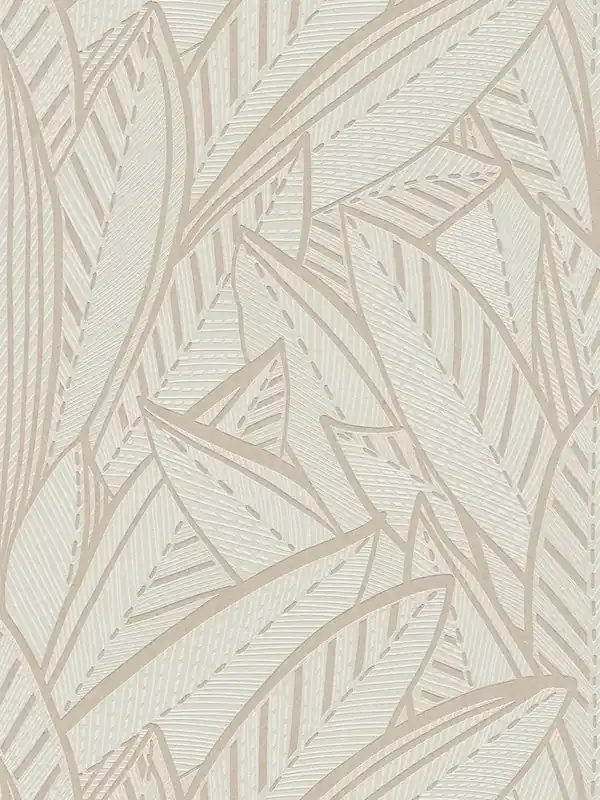 Kup teraz Tapeta 39933-3 A.S. Creation French Affair tapeta jungle non-flies z liśćmi palmowymi i efektami lekkiego połysku – biała, szara