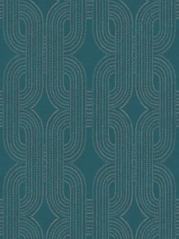 Hit cenowy Tapeta 39937-3 A.S. Creation French Affair tapeta na flizelinie z abstrakcyjnym graficznym wzorem retro – niebieski, zielony, beżowy