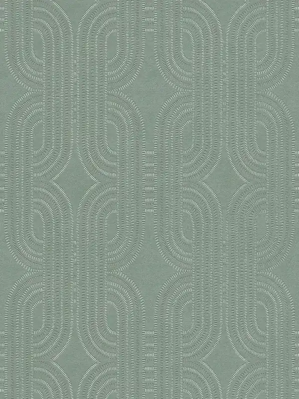 Tapeta 39937-5 A.S. Creation French Affair tapeta retro na flizelinie z graficznym wzorem – niebieski, zielony, brązowy Taniej