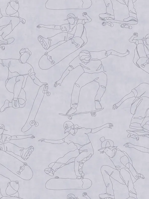 Tapeta 77174-1 A.S. Creation Lilly & Luis tapeta na flizelinie urban skater – dynamiczny wzór liniowy do nowoczesnego pokoju młodzieżowego – szary Sprawdź teraz