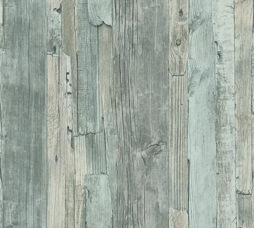 Tylko do końca tygodnia Tapeta 95405-5 AS AS Creation tapeta na flizelinie beach wood wygląd drewna w stylu shabby chic – green