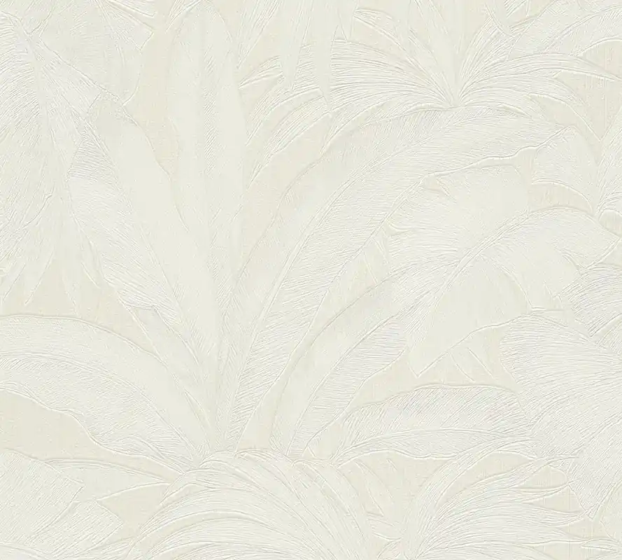 Tapeta 96240-2 Versace 2 AS Creation Tapeta Liście palmowe VERSACE - kremowy, metaliczny Nowy