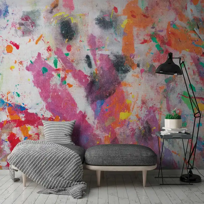 Tapeta mural panel 38252-1 The Wall AS Creation tapeta motywowa kolorowe płótno, abstrakcyjny wzór Oferta limitowana